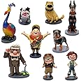 Disney Store Official Pixar's Up Figurine Playset, 9 Moulded Toy Figures, Includes Carl Fredricksen, Young Carl, Young Ellie, Russell, Kevin, Dug, Alpha, Beta, and Gamma