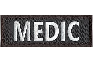 2AFTER1 Medic 5"x2" EMT EMS Paramedic Body Armor Tactical Embroidered Nylon Sew Iron on Patch