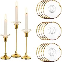 Glasseam Pare-Gouttes En Verre Pour Bougies: Lot De 12 Pour