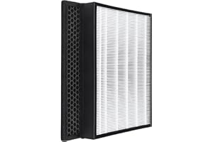 wkstore Filtre de rechange compatible avec Philips AC3256, AC3259, AC4558, AC4550 Purificateur d'air | Remplacement pour Philips FY3433/10, FY3432/10 | HEPA + Filtre à charbon actif
