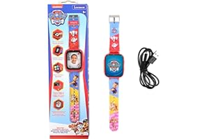 Lexibook, Paw Patrol, Selfie-Kamera-Uhr, HD-Touchscreen, 720p-Kamera, MP3-Player, Eingebauter Lautsprecher, Diktiergerät, Schrittzähler, 5 Spiele, Rot, DMW070PA