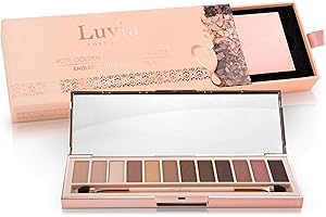 ‎LUVIA COSMETICS Luvia Profi Lidschatten-Palette - Endless Nude Eyeshadow Palette - Inkl. 12 Matten & Warmen Schimmer Tönen - Limitierte Geschenkbox - Geschenkidee Für Frauen - Vegane Kosmetik/Schminke