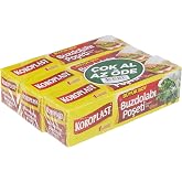 Koroplast 3'l&uuml; &Ccedil;ok Al Az &Ouml;de Ekonomik Paket B&uuml;y&uuml;k Boy 60'lı Buzdolabı Poşeti, Sızdırmaz & BPA İ&ccedil;ermez Gıda Saklama Torbası, E