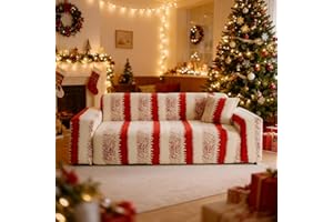 LIVEGO Copridivano in velluto elasticizzato, protezione antiscivolo universale per divano da 1, 2 o 3 posti, 1 pezzo, 1 federa per cuscino per divano componibile (colore rosso velluto, a 3 posti)