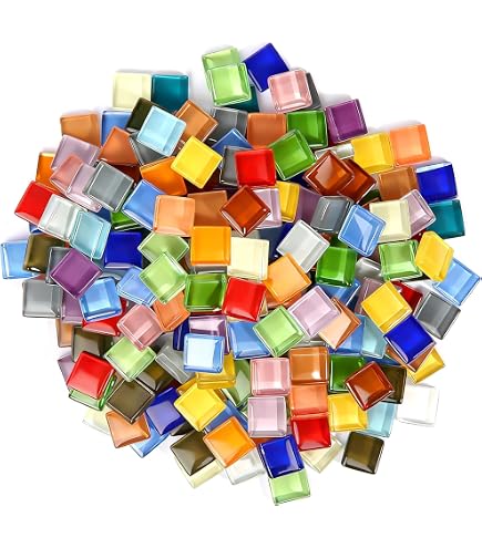 Mini Mosaïque 5x5x3 Mm – 1000 Tesselles Céramique Mix Orange – Idéal Mosaïque Fine & Créative