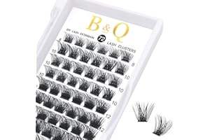 Faux Cils Individuel Cluster B02 DIY Extensions de Cils Réutilisable Cluster Faux Cils Volume Russe Cluster Faux-Cils by B&Q LASH(NM,8-16MIX)