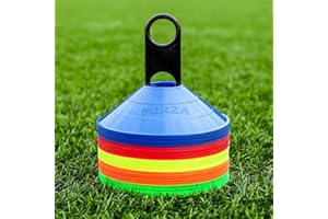 FORZA Conos marcadores de Entrenamiento | 10 Opciones de Colores Vibrantes - Equipo de Entrenamiento Premium fútbol, ​​Rugby y Fitness [Paquete de 50 o 1000]