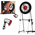 Black Series The Axe Throwing Target Set, 3 Throwing Axes and Bristle Target, Active and Safe Play, Blunted Edges and Lightweight Plastic, Indoor or Outdoor Use and Backyard Fun