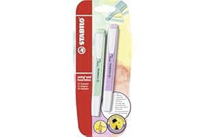 STABILO swing cool Pastel - Evidenziatore - Pack da 2 - Menta/Glicine