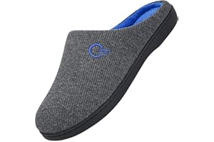 Mishansha Chausson Hommes Femmes Hiver Pantoufles Mousse Mémoire Peluche Chaud Chaussons Maison Antidérapantes Taille 36-47 EU