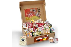 Genussleben All In One 800g Frühstücksbox mit Brot, Kaffee, Marmelade, Honig, Kuchen, Wurst und Frischkäse in vielen Geschmacksrichtungen, kleine Portionen im Mix für Unterwegs