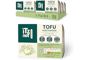 iTz noT JUST TOFU - HERB GARDEN (Pack of 6, 280g) | Vegan, High Protein, Nigari, Gluten Free, Low Fat, Low Carb, Plant Based, 9 Essential Amino Acids