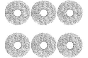 Vacking 6 Serpillières Compatibles pour Xiaomi X20+, pour Dreame L10s Ultra Gen 2 / L10s Ultra / L10s Pro Ultra heat / L40 / L40S Pro / X40 / X50 Ultra Complete/Matrix 10 Ultra, pour Mova E30 Ultra