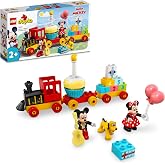 LEGO DUPLO ǀ Disney Mickey ve Minnie Doğum G&uuml;n&uuml; Treni 10941-2 Yaş ve &Uuml;zeri &Ccedil;ocuklar i&ccedil;in Rakamlı Doğum G&uuml;n&uuml; Treni İ&ccedil;eren Eğit