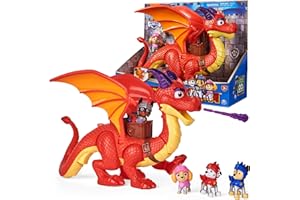 PAW PATROL Rescue Knights Brave Knights Dragon Sparks + 4 Dogs