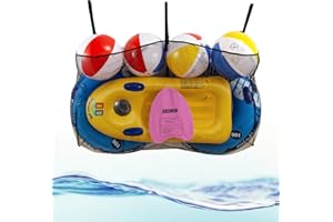JDGFH Pool Aufbewahrung Pool Aufbewahrungsnetz,Faltbarer Pool Aufbewahrungs Organizer,Schwimmer,Wasser Aufblasbare Spielzeug und Andere Pool-Zubehör Netztasche, Aufblasbares Schwimmkreis am Pool