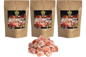 HAF Rosa saltbitar 3 kg | Grova stensaltbitar utan tillsatser och naturliga ämnen från Saltrange i Pakistan | saltstenar | soffkjolar