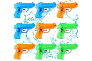 Colmanda Pistole ad Acqua per Bambini, 9 pezzi Pistole ad Acqua, Piccola Pistola ad Acqua Pistole ad Acqua Schiuma Acqua Pistola Squirt, Pistole ad Acqua Giocattolo per All'aperto Divertimento