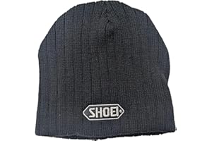 Shoei Motorcycle Helmets Acrylic One Size Beanie Hat - Black