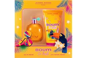 JEANNE ARTHES - Pudełko upominkowe dla kobiet - Boum do Brazil - Eau de Parfum 100 ml + Mleko do ciała 150 ml - Coco Vanilla Perfumy - Wyprodukowano i zapakowane we Francji w Grasse