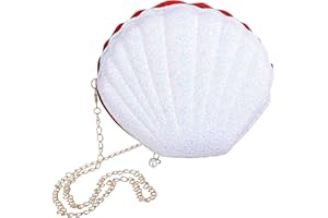 SOIMISS Frauen Mädchen Glitter Pailletten Muschel Kreuz- Körper Tasche Kette Schulter Taschen Mini Perle Shell Handtasche Abend Kupplung Handtasche