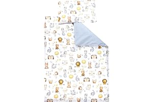 TupTam Ensemble de Linge de Lit pour Enfants 2 Pièces, Signe du Zodiaque/Gris, 120x90 cm
