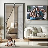 ARMORX High Tensile Polyester Magnetic Door Mosquito Net, Self Closing Magnets with Buckle Strap, Protection from Insects, Pe