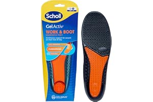 Scholl GelActiv Work & Boot Insoles for Men and Women, All Day Comfort at Work, Shock Absorption and Comfort Cushioning with 