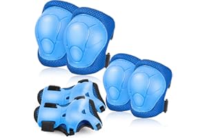 BOSONER Kids/Youth Knee Pad Elbow Pads Guards Protective Gear Set for Roller Skates Cycling BMX Bike Skateboard Inline Skatings Scooter Riding Sports