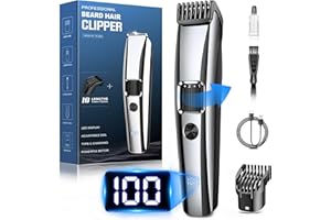 BIRCH Barttrimmer Herren,Rasierer Herren Elektrisch mit Batterieanzeige, Bartschneider Trimmer Haarschneider mit ZoomRad(1-10mm),Gesichtshaartrimmer Intimrasierer Shaver,Full Body Hair Groomer für Männ,USB