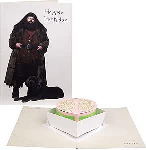 Harry Potter Hagrid Carte D Anniversaire Pop Up Faite Main 5 X 7 Cm Amazon Fr Fournitures De Bureau