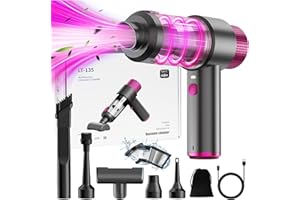 Sporvet Aspirateur à Main, 12000PA Mini Aspirateur Voiture sans Fil, Aspirateur Portable Puissant, Rechargeable Petit Aspirateur pour Le Nettoyage de la Voiture et de la Maison