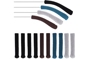 ZHENGYYUU 10 Stück Brillen Ohrpolster, Brillenbügel Überzug, Brillen Ohrbügel, Brillen Polster, Anti Rutsch Brillenbügel Polster, Baumwollstoff Antirutsch Brillenspitzen Ohrhülsen für Brillen Zubehör