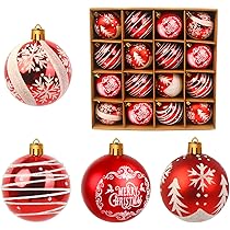 Juego De Bolas De Navidad Para Árbol De Navidad De Plástico Diámetro 10 Cm 6 Piezas Con Ofertas