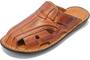 Kristian Shoes Męskie skórzane klapki letnie 014