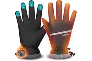 GoSkala Winter Thermal Gloves for Men & Women,Windproof Water-Resistant Touchscreen Gloves for Running,Cycling,Driving and Outdoor Sports in Cold Weather