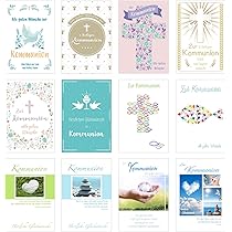 Edition Seidel Kommunionskarten Set | 12 Klappkarten Mit Umschlägen