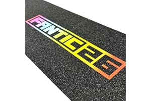 Fantic26 Bande antidérapante de rechange pour trottinette - Parc - Pour enfants - Trick - Rouleau - Papier de verre antidérapant de 58,5 cm - Convient pour les ponts jusqu'à 58,5 cm x 15,5 cm (noir