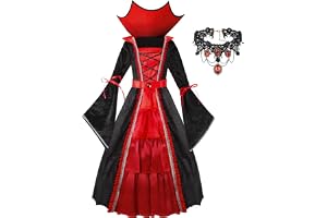 Spooktacular Creations vampyrdräkt för flickor, halloweendräkt för barn, kunglig vampyrdräkt för flickor