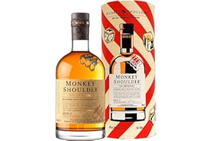Monkey Shoulder Blended Malt Scotch Whisky with Gift Pack Tube, 70 cl (Pack of 1)