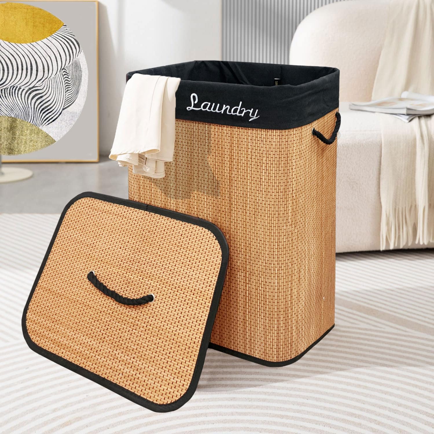 Umi Rectangle Bamboo Laundry Basket Review: Eco-Friendly Organizer