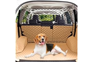 STARROAD-TIM 120 * 70CM Hunde Auto Netz Hundegitter Auto Hundeschutznetz Auto Hunde-Auto-Trennnetz Haustier-Trennnetz für den Rücksitz für LKW SUV und Limousinen Haustier-Rückhaltenetz