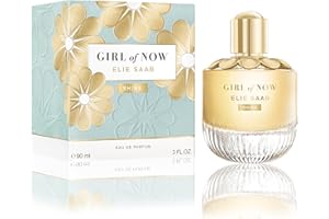 Elie Saab Girl of Now Shine 90 ml – Eau de Parfum de Mujer – Fragancia Gourmand Empolvada – Notas de Piña, Flor de Ormond, Vainilla y Pachulí – Botella de Cristal Transparente