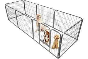 Ellie-Bo Heavy Duty 8-piece 80cm High Modular Dog Pen