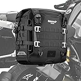 Rhinowalk Motosiklet sele &ccedil;antası, su ge&ccedil;irmez bagaj &ccedil;antası, 20 l, hızlı a&ccedil;ılan motosiklet yan &ccedil;antaları, Molle sistemli, &ccedil;o