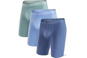 DAVID ARCHY Męskie bokserki / bielizna, miękkie, przyjazne dla skóry i przepuszczające powietrze, z włókien bambusowych