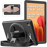 SEYMAC Case for Samsung Galaxy Tab A7 10.4 Inch 2020,SM-T500/T505/T507 Case, Shockproof Full Protective Case with 360 Rotatin