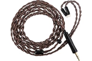Linsoul Kiwi Ears Terras IEM Cable, 4N Single Crystal Copper 32AWG 4-żyłowy przewód do monitorów dousznych, 1,25 m długości HiFi Updated Wire z wtyczką do Orchestra Lite Aether Mangird Tea Pro