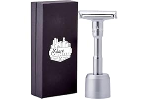 THE SHAVE FACTORY SHAVE FACTORY Ajustable Safety Rasoir Matte + Base Stand