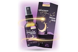 ‎LACOYA LACOYA® Melatonin Einschlafspray + L-Tryptophan 0,5mg/Sprüher - Melatonin-Spray hochdosiert 5-Fach höher - Natürliche Einschlafhilfe für Erwachsene & Kinder - Sleep Schlaf-Spray ohne Alkohol u. Zucker